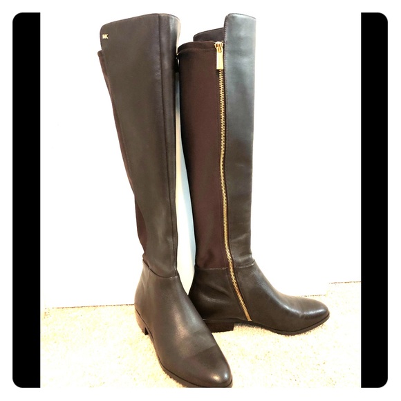 michael michael kors bromley nappa leather boot